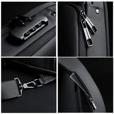 BagShoulder™ – Anti-Diebstahl-Umhängetasche mit Code und USB-Anschluss [Kaufen Sie 1, erhalten Sie 2]